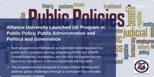 Alliance University Launched UG Program in Public Policy, Public Administration and Politics and Governance; Check Details Here